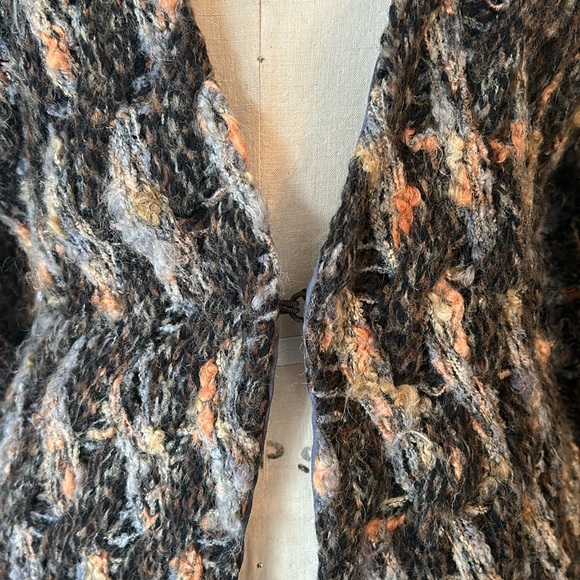 Knit Blazer by Thorn. Small. Wool, Acrylic, Mohair, & Nylon. Lining 100% Silk. - Picture 4 of 7